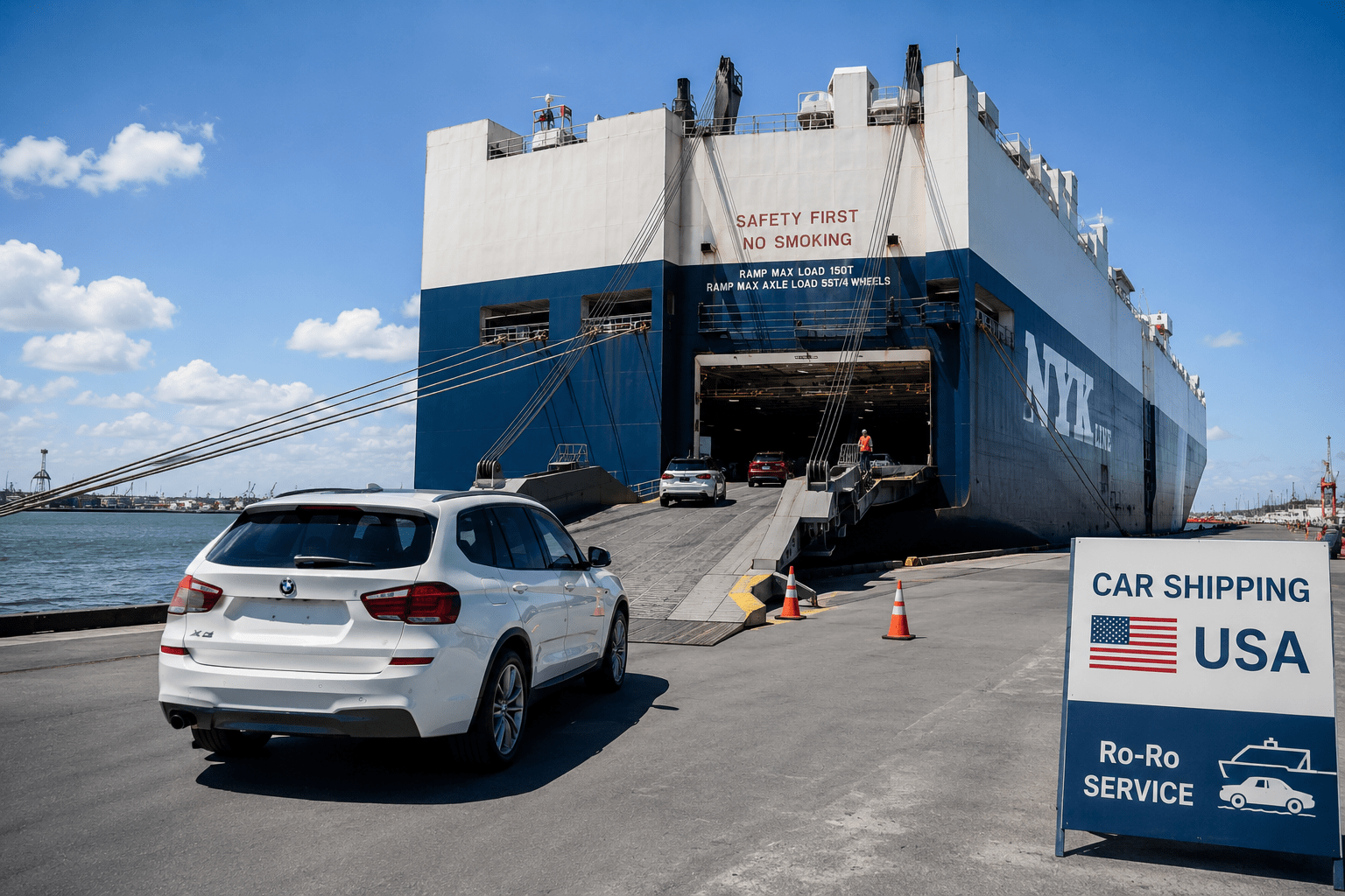 Ro-Ro car shipping from the USA