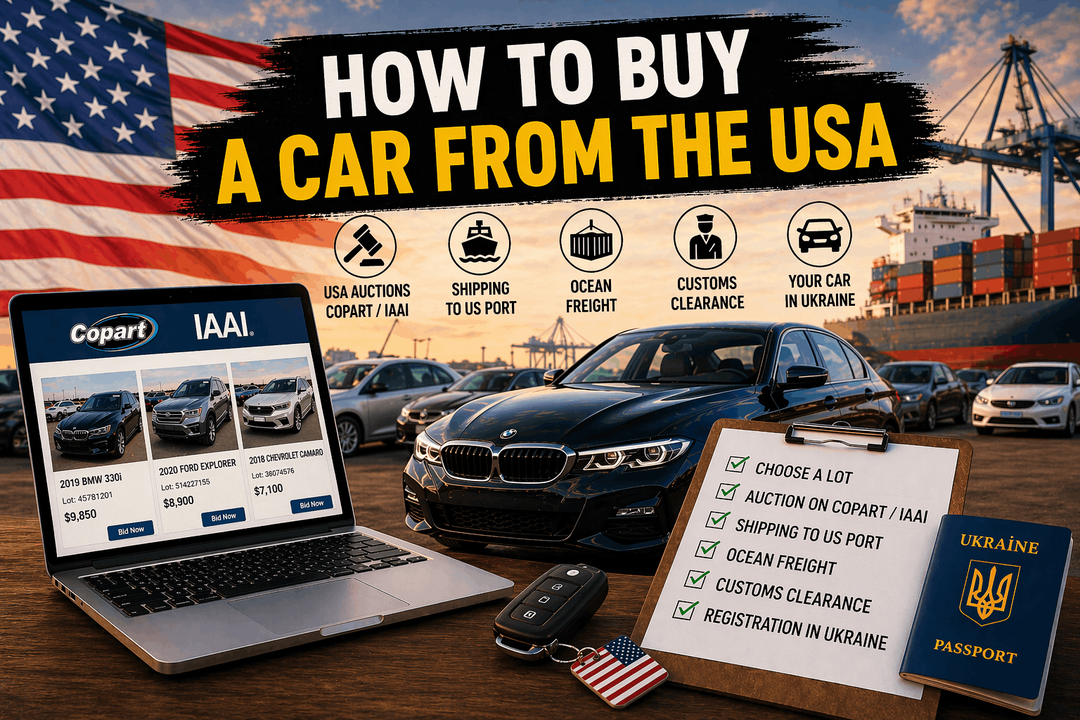 How to buy a car from the US on your own