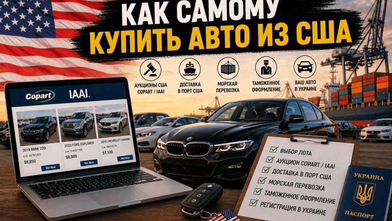 Как самостоятельно купить автомобиль из США