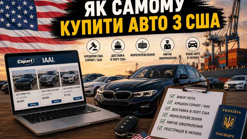 Як самостійно купити авто з США