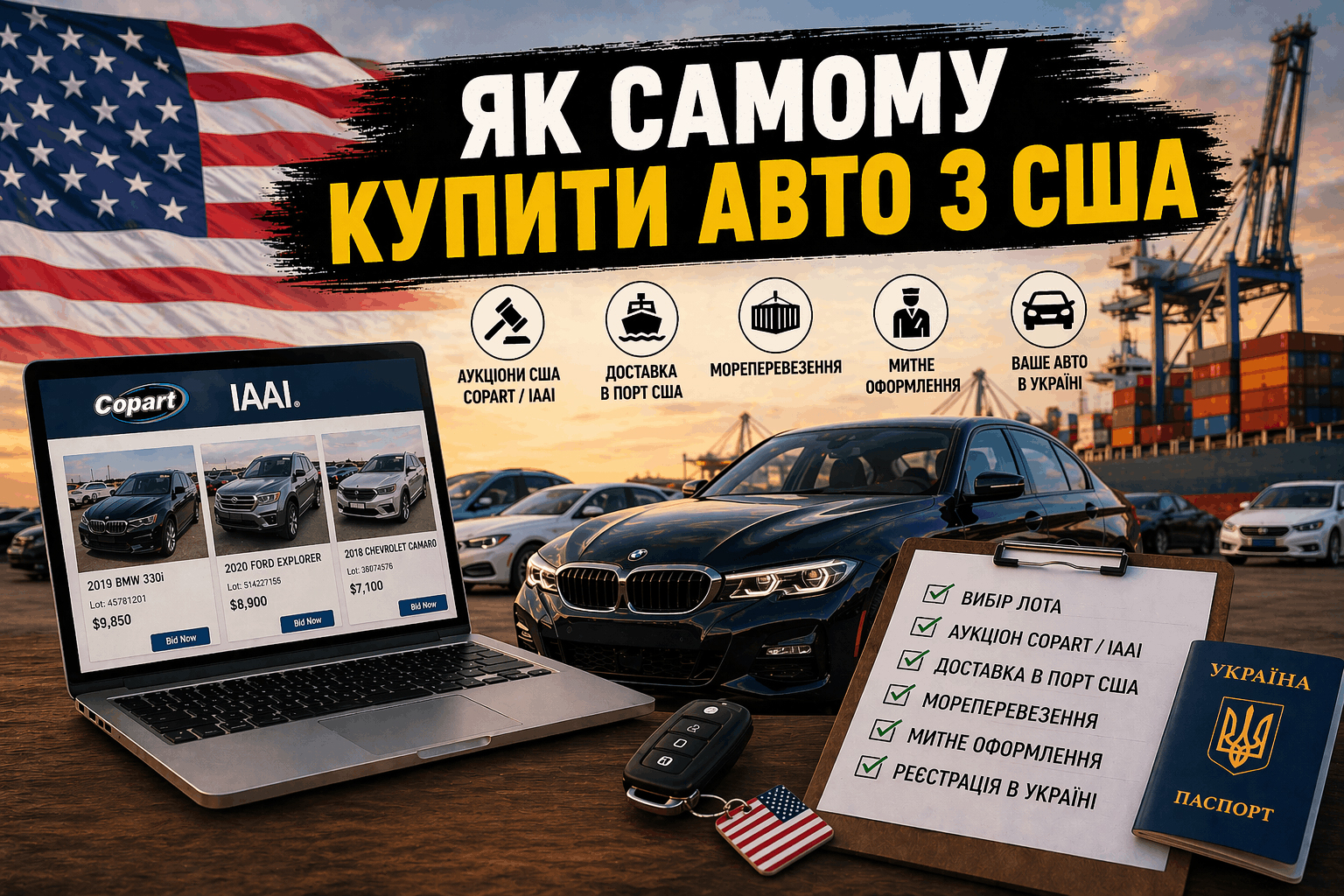 Як самостійно купити авто з США
